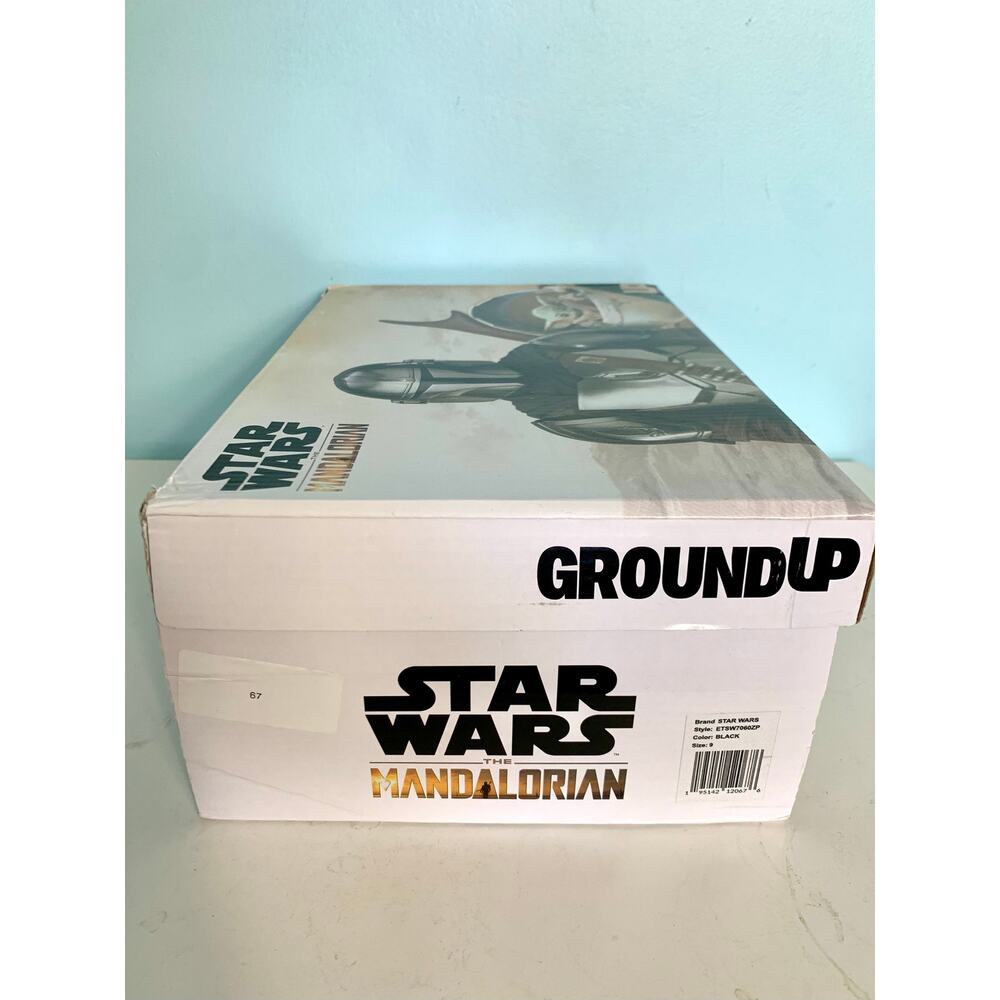 NWT Ground Up Star Wars Grogu Black Slip On Sneakers Men's Size 9 - Picture 11 of 12